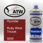 Preview: Hyundai, Ruby Wine Tricoat, S5W: 400ml Sprühdose, von ATW Autoteile West.